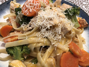 Chicken Veggie Cheesy Pasta